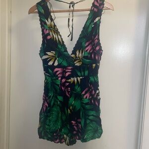 Tropical FashionNova Romper